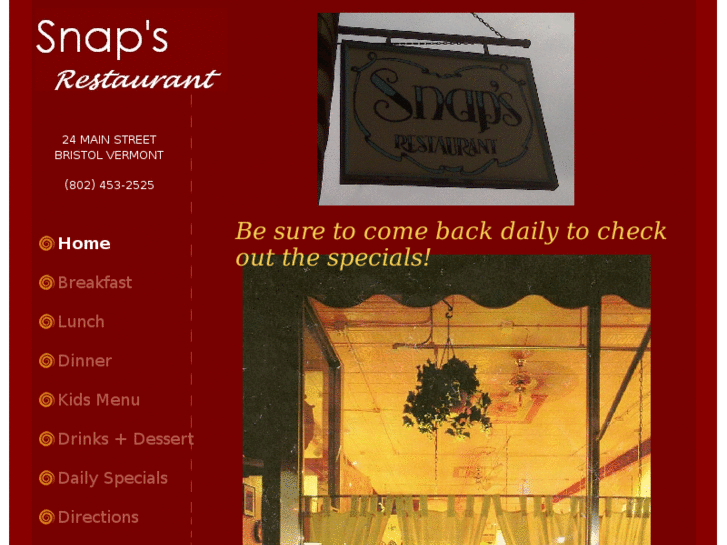 www.snapsrestaurantvt.com