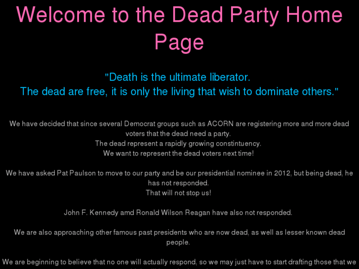 www.thedeadparty.com