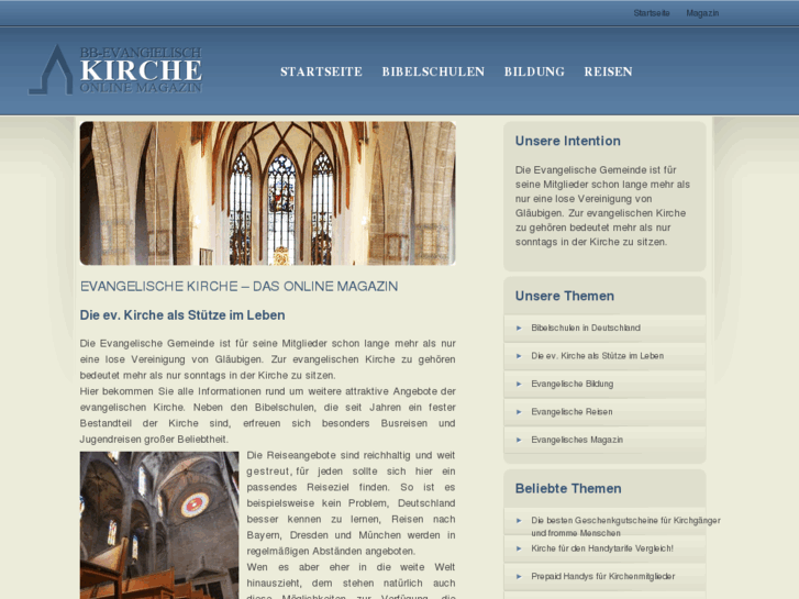 Bb-Evangelisch.de: Evangelische Kirche – Das Online Magazin