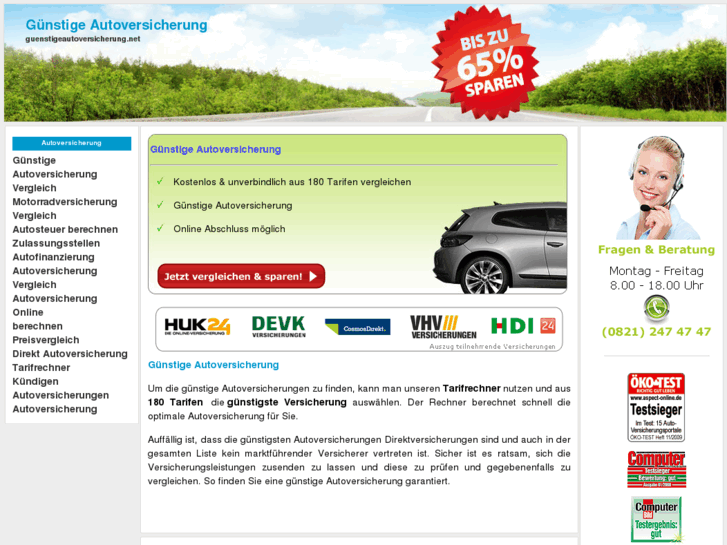 www.guenstigeautoversicherung.net