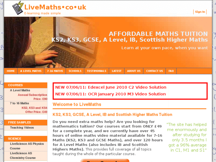 www.livemaths.co.uk