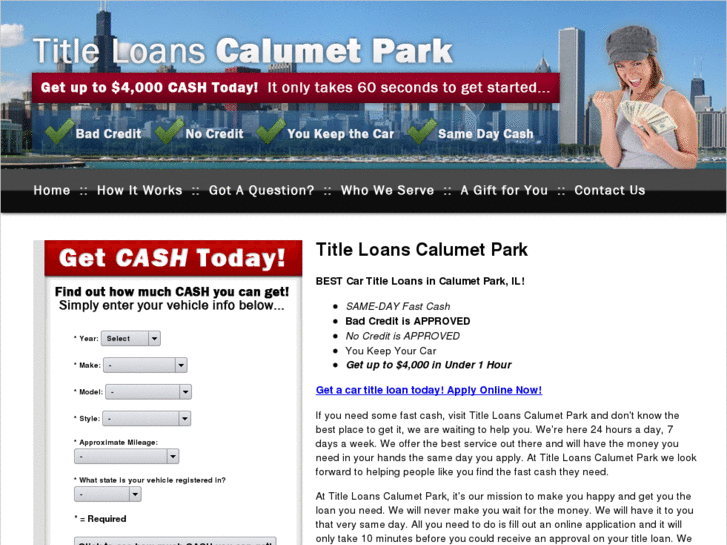 www.titleloanscalumetpark.info