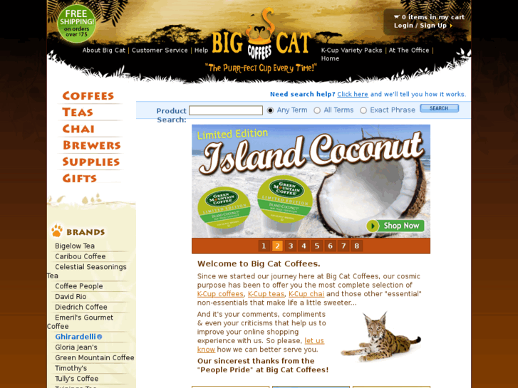 www.bigcatcoffees.com