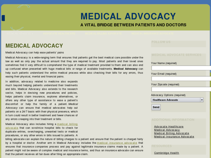 www.medicaladvocacy.net