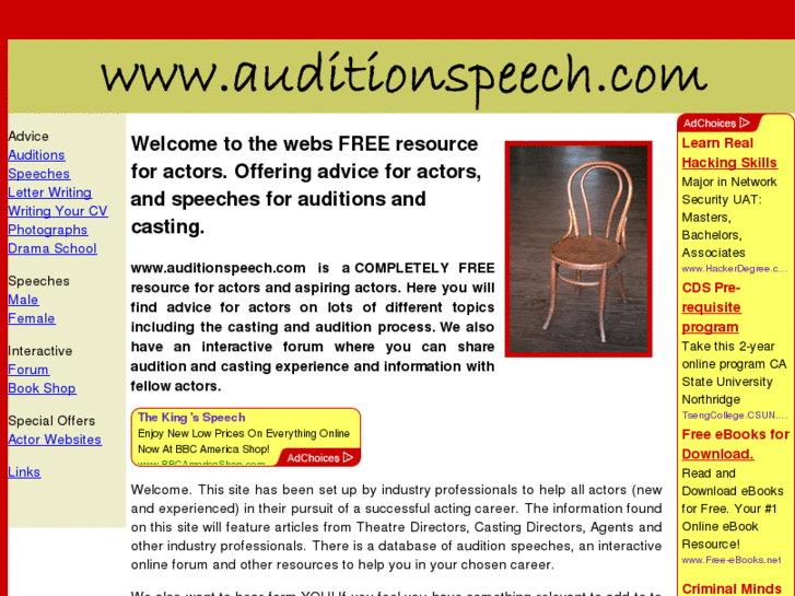 www.auditionspeech.com