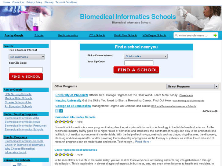 www.biomedicalinformaticsschools.com