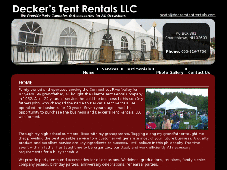 www.deckerstentrental.com