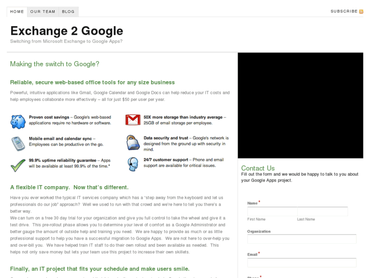 www.exchange2google.com