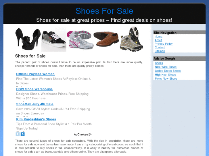 www.shoes-forsale.com