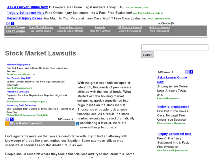 www.stockmarketlawsuits.com