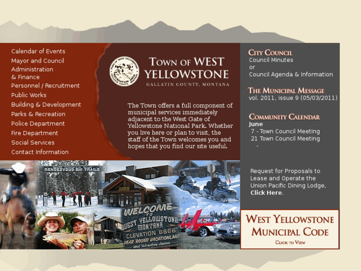 www.townofwestyellowstone.com