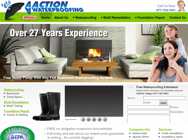 www.aaactionwaterproofing.com