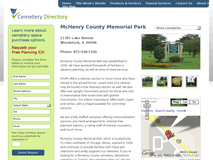 www.mchenrycountymemorialpark.com