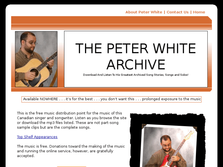 www.peterwhitearchive.com