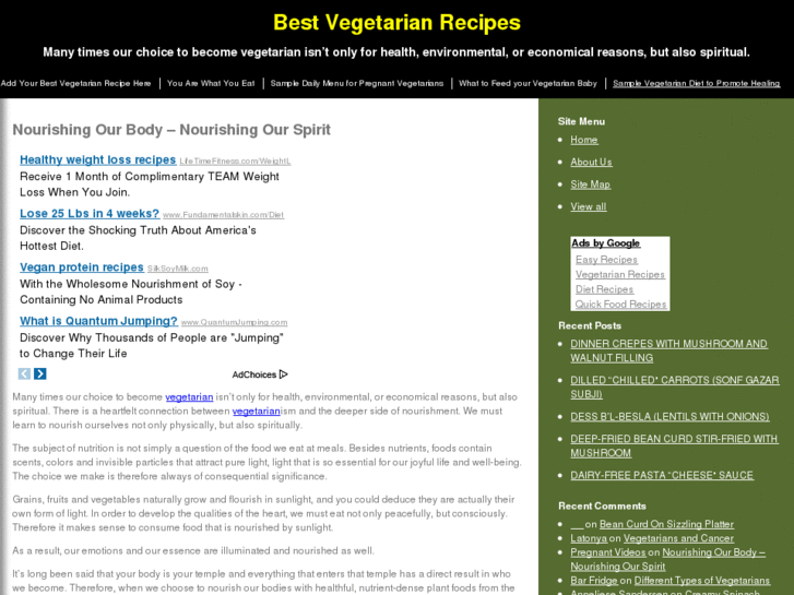 www.bestvegetarianrecipes.org