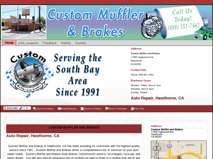 www.custommufflerandbrakes.net