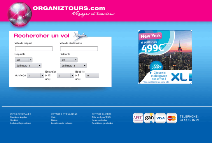 www.organiztours.com