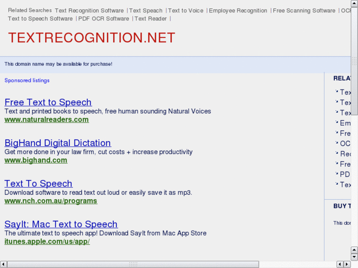 www.textrecognition.net