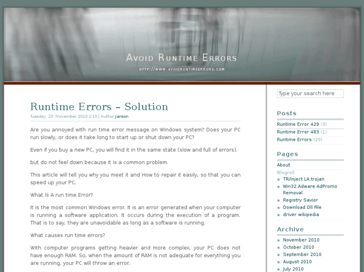 www.avoidruntimeerrors.com