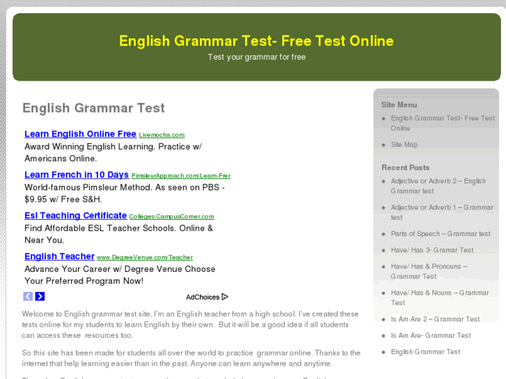 www.englishgrammartest.net