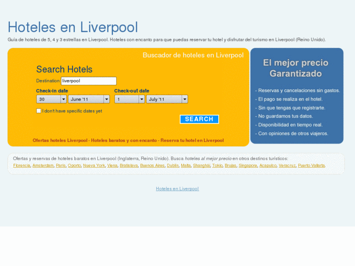 www.hotelesenliverpool.es