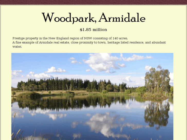 www.woodparkarmidale.com