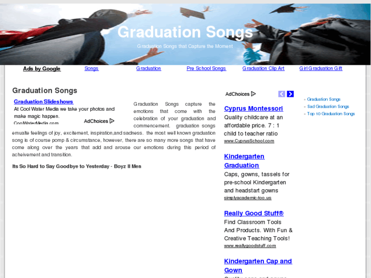 www.graduationsongs.net