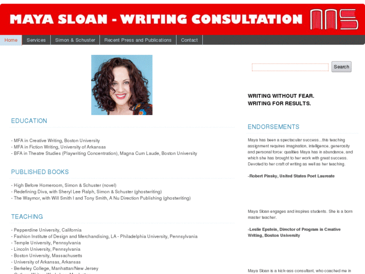 www.mayasloanwritingconsultation.com