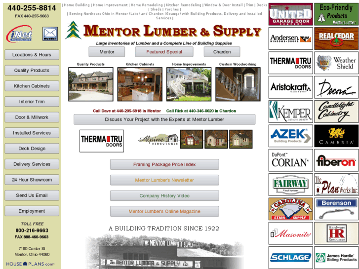 www.mentorlumber.com