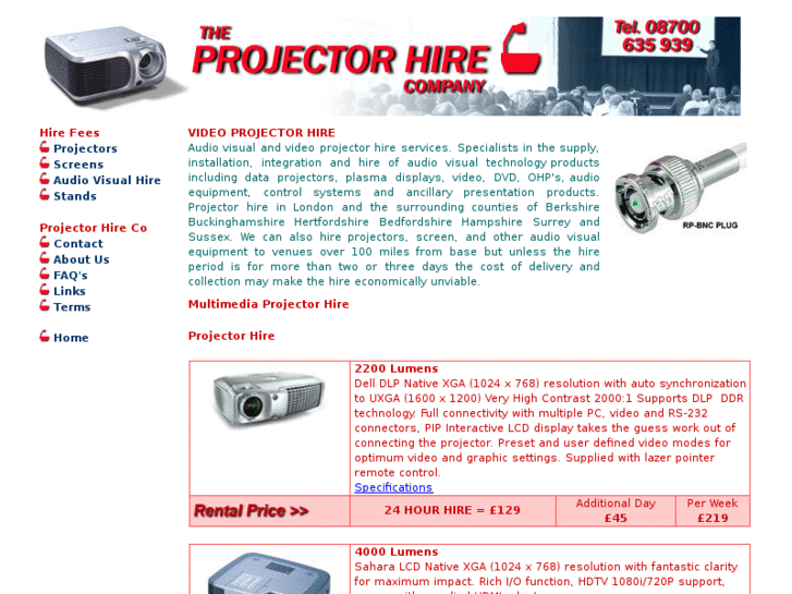 www.video-projector-hire.co.uk