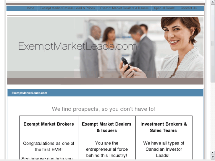 www.exemptmarketleads.com