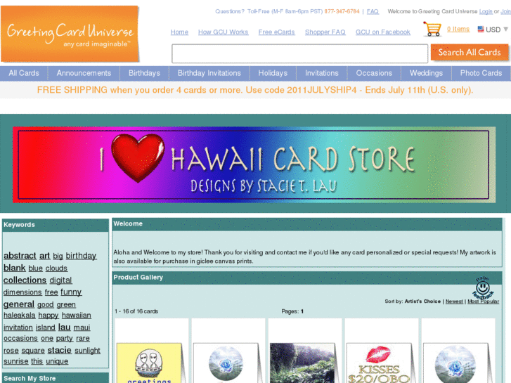 www.ilovehawaiicardstore.com