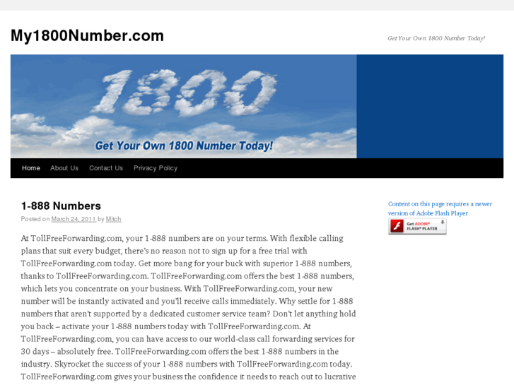 www.my1800number.com