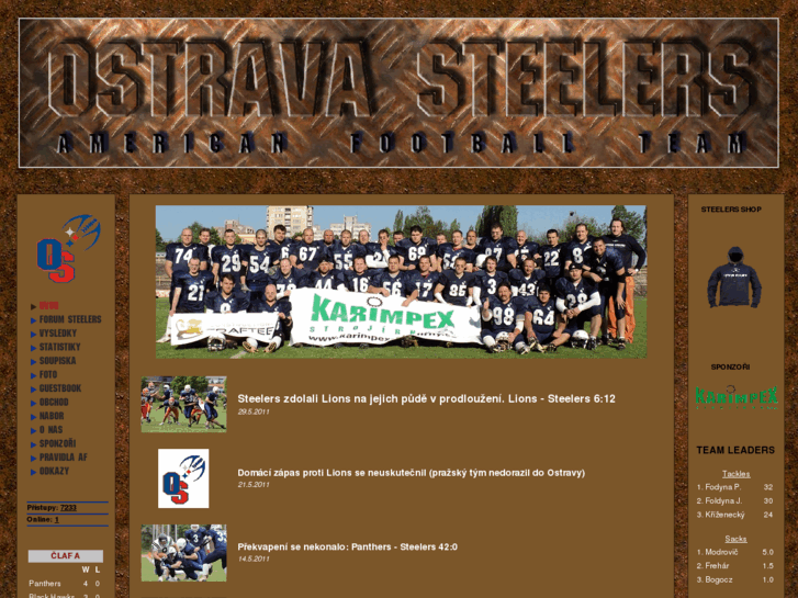 www.ostravasteelers.cz