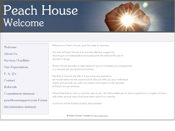 www.peachhousesupport.com