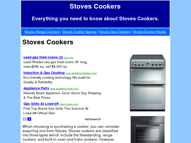 www.stovescookers.org