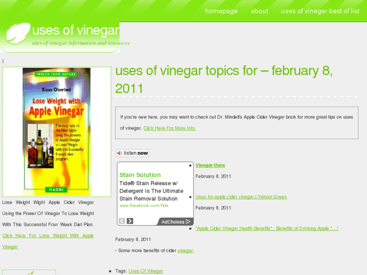 www.usesofvinegar.com