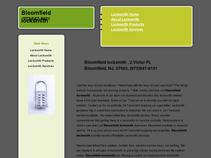 www.bloomfieldlocksmith.info