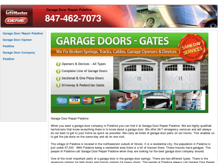 www.garagedoorrepairpalatine.com