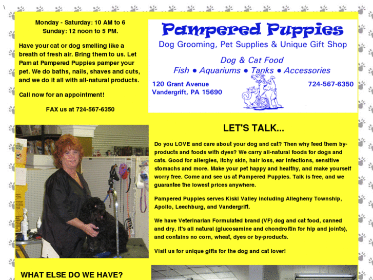 www.pamspamperedpups.com
