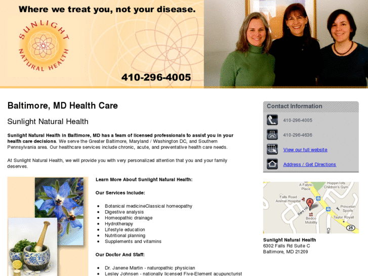 www.sunlightnaturalhealthbaltimore.com