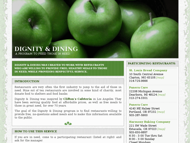 www.dignityanddining.org