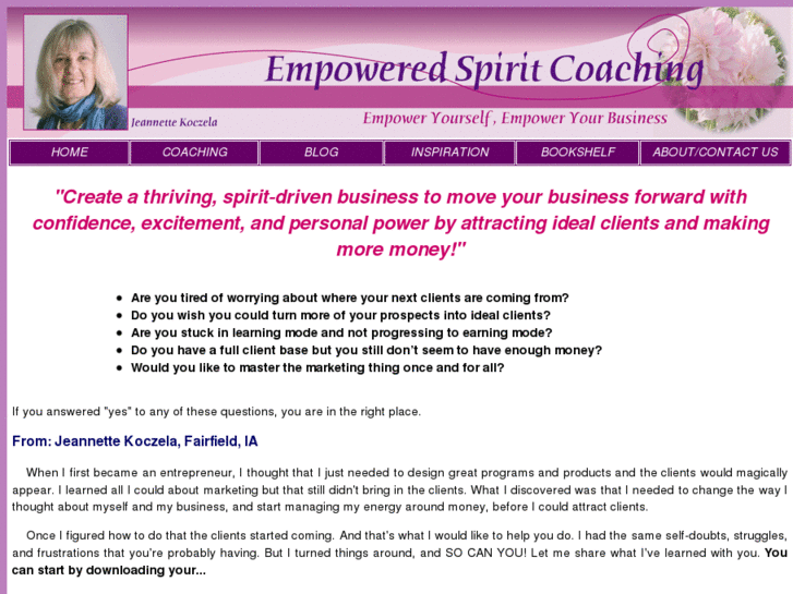 www.empoweredspiritcoaching.com