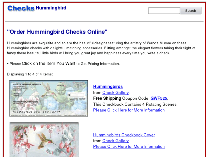 www.hummingbirdchecks.com