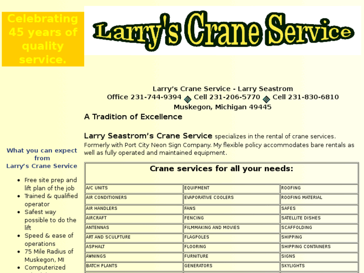 www.larryscraneservice.com