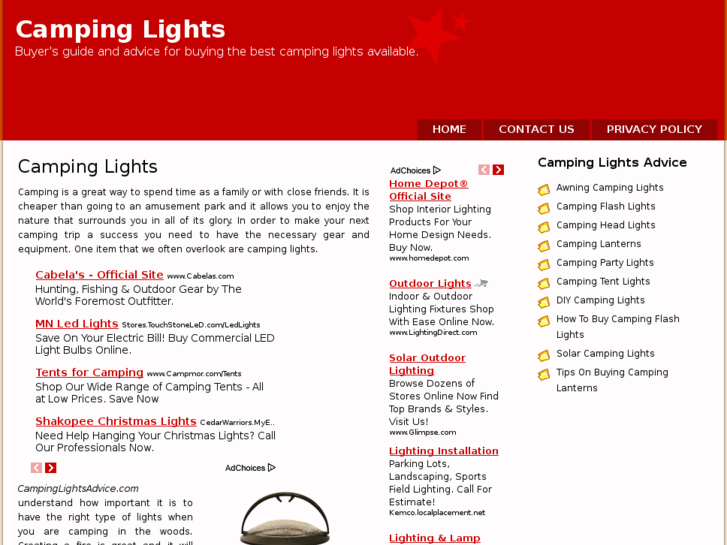 www.campinglightsadvice.com