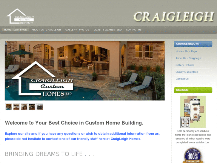 www.craigleecustomhomes.com