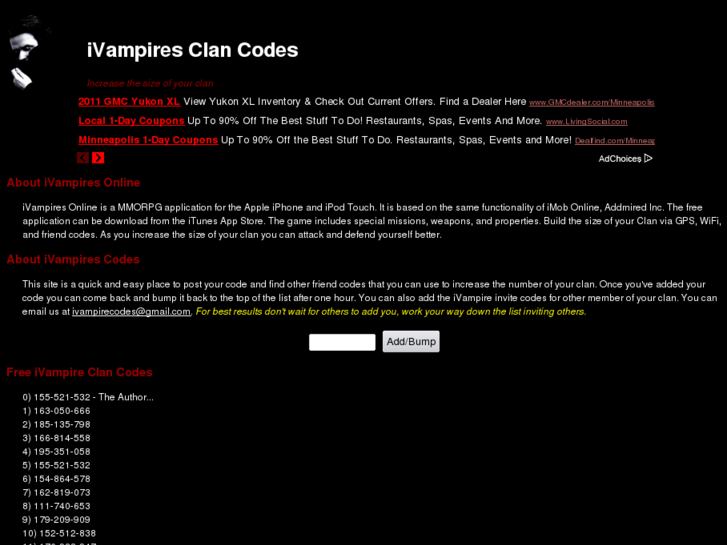 www.ivampire-codes.com