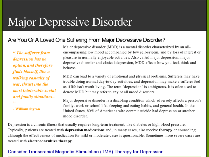 www.majordepressivedisorder.us