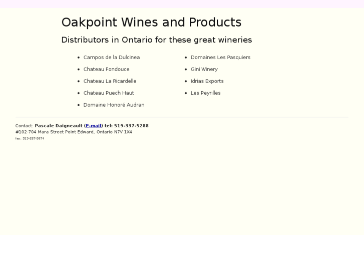 www.oakpointwines.com